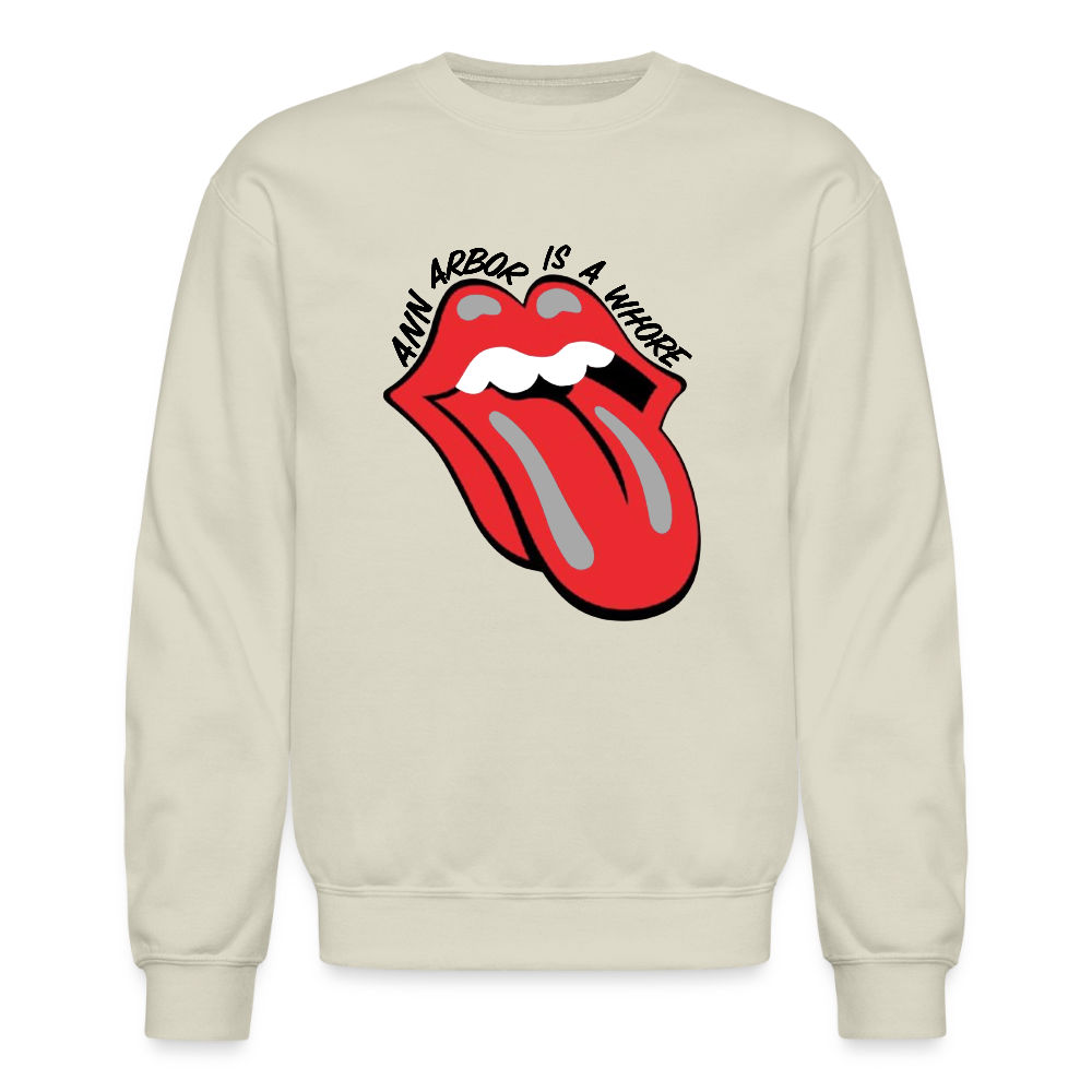Ann Arbor is aWhore Crewneck Sweatshirt - Sand