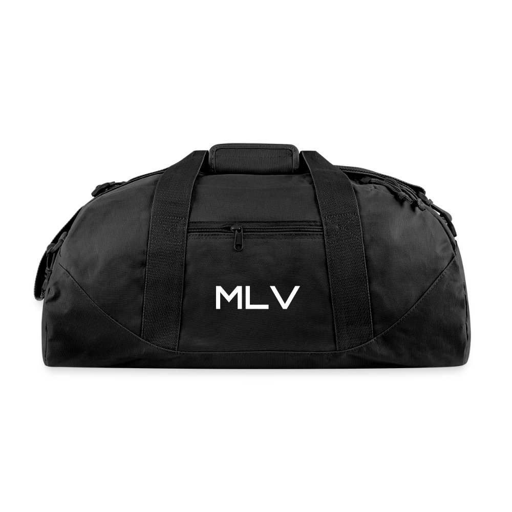 Monogrammed Large Canvas Deluxe Tote - black