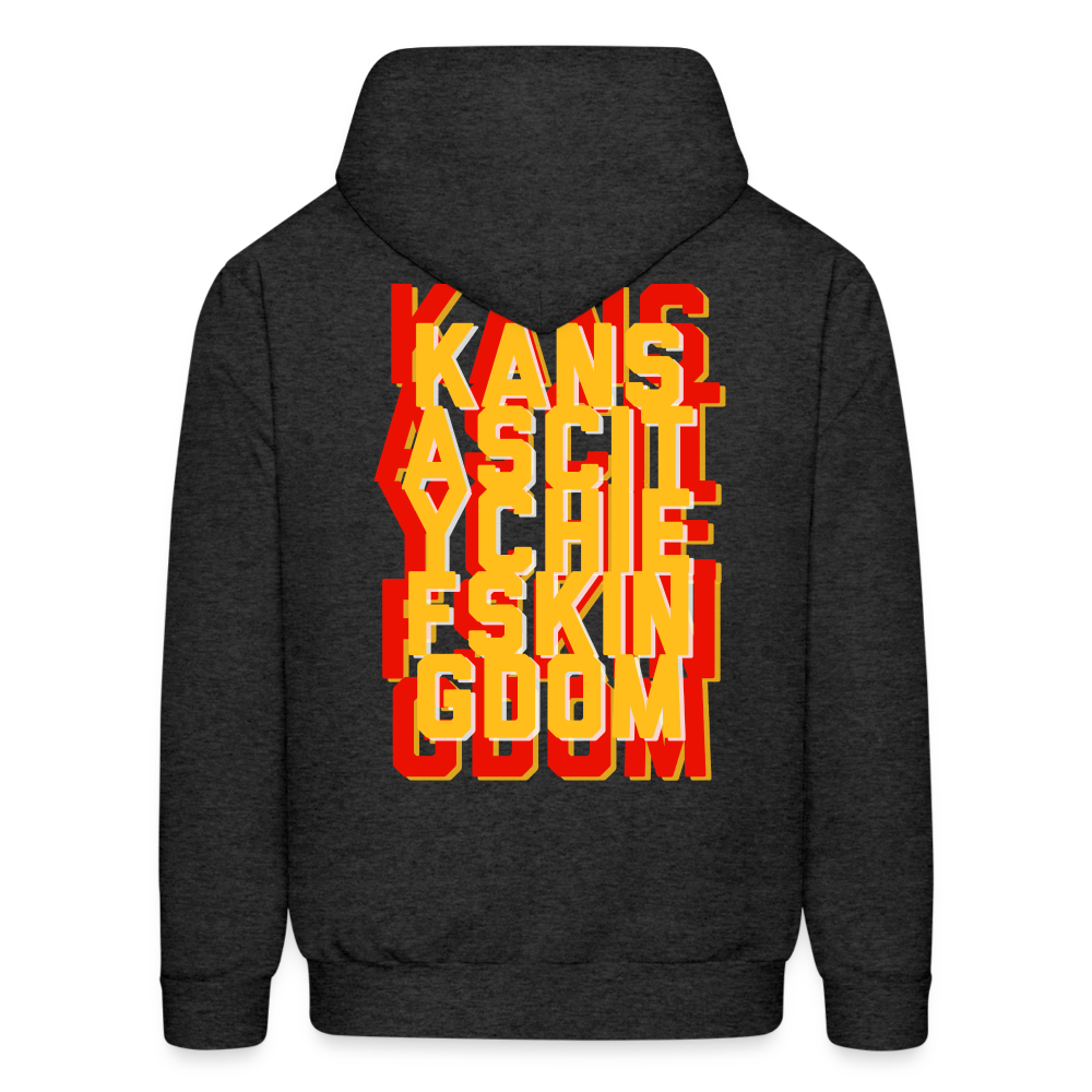 KC Chiefs Kingdom Men's Hoodie - charcoal grey