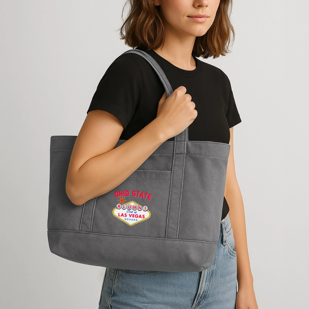 OSAC Cotton Pigment Dyed Tote Bag - charcoal grey