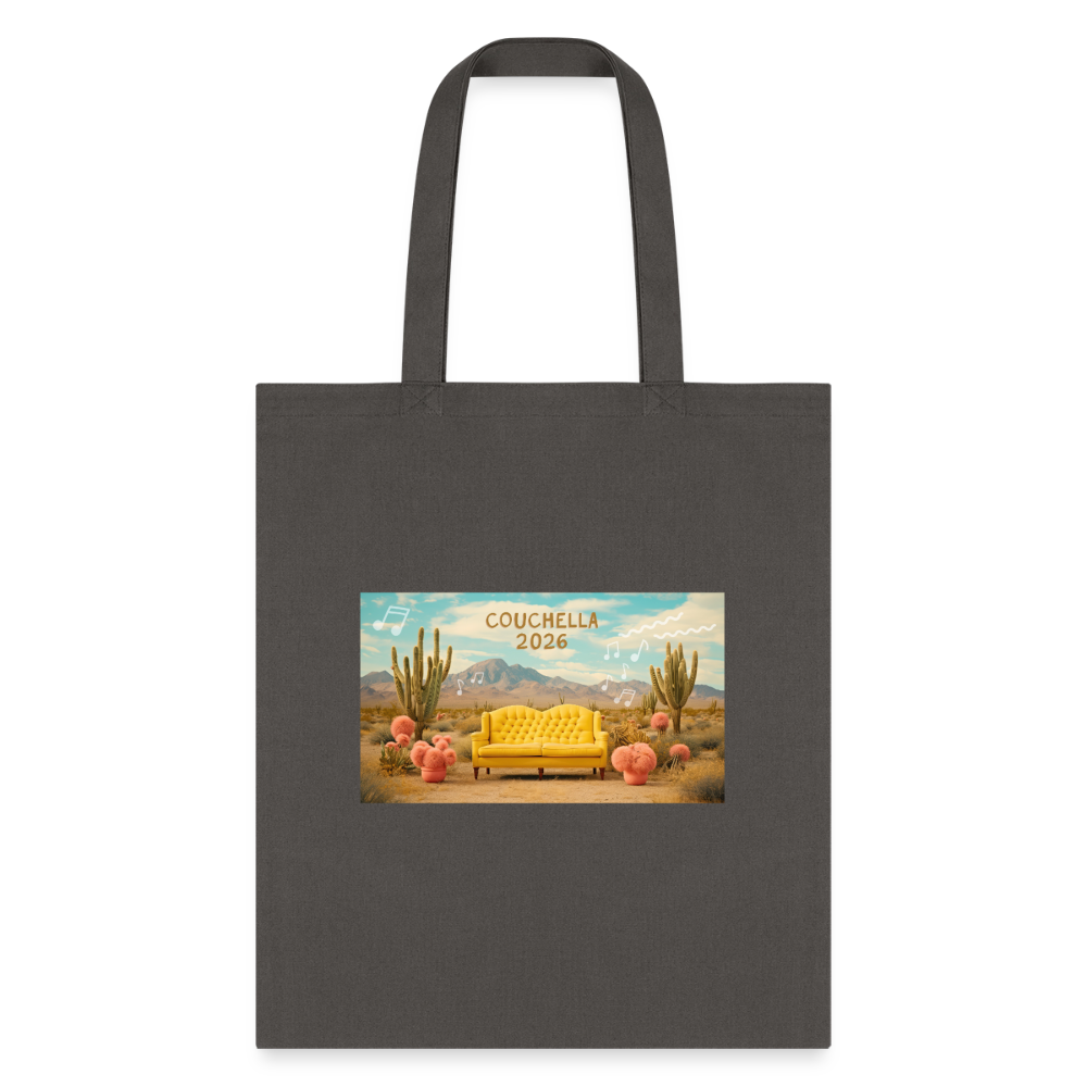 Couchella 2026Tote Bag - charcoal