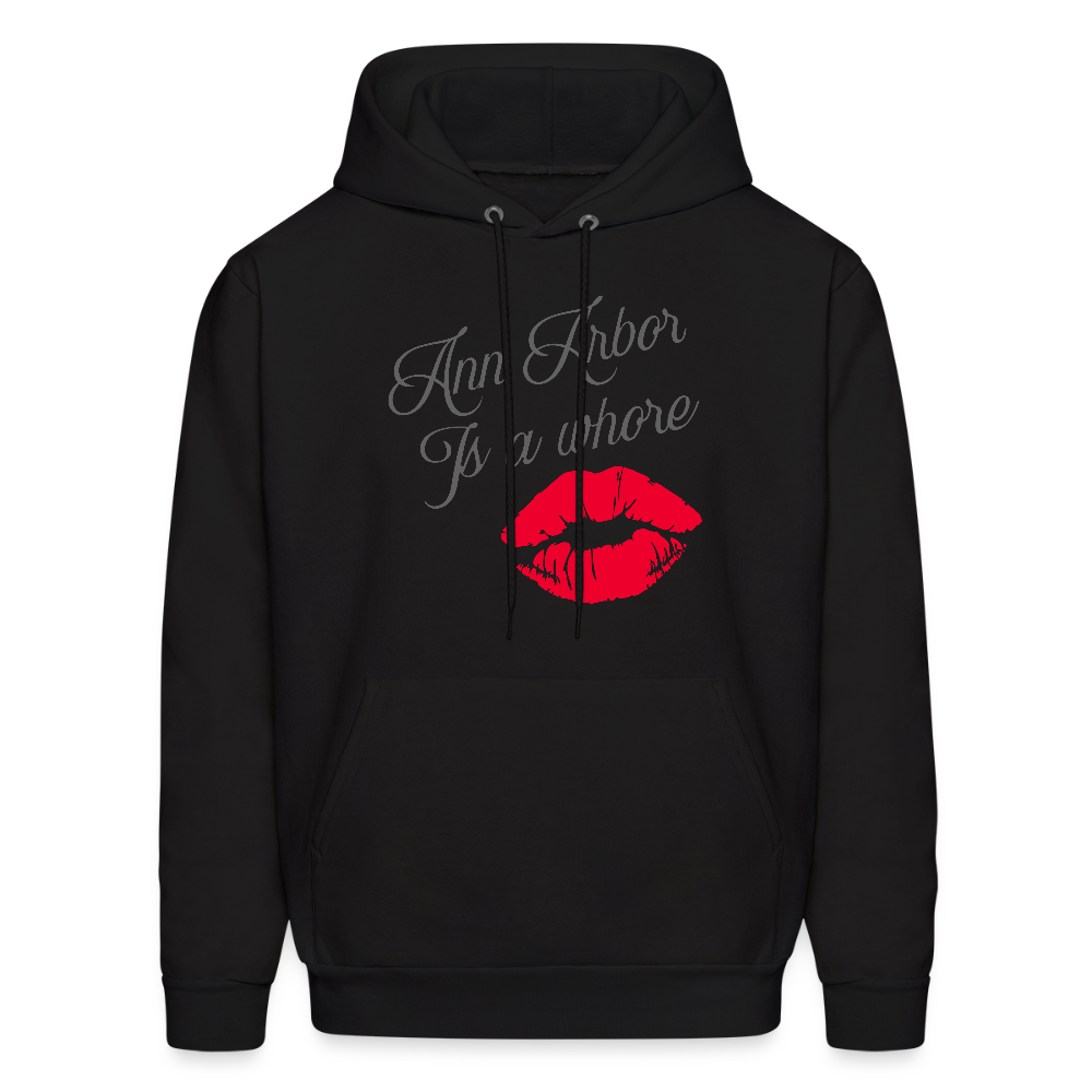 Ann Arbor is aWhore Men's Hoodie - black