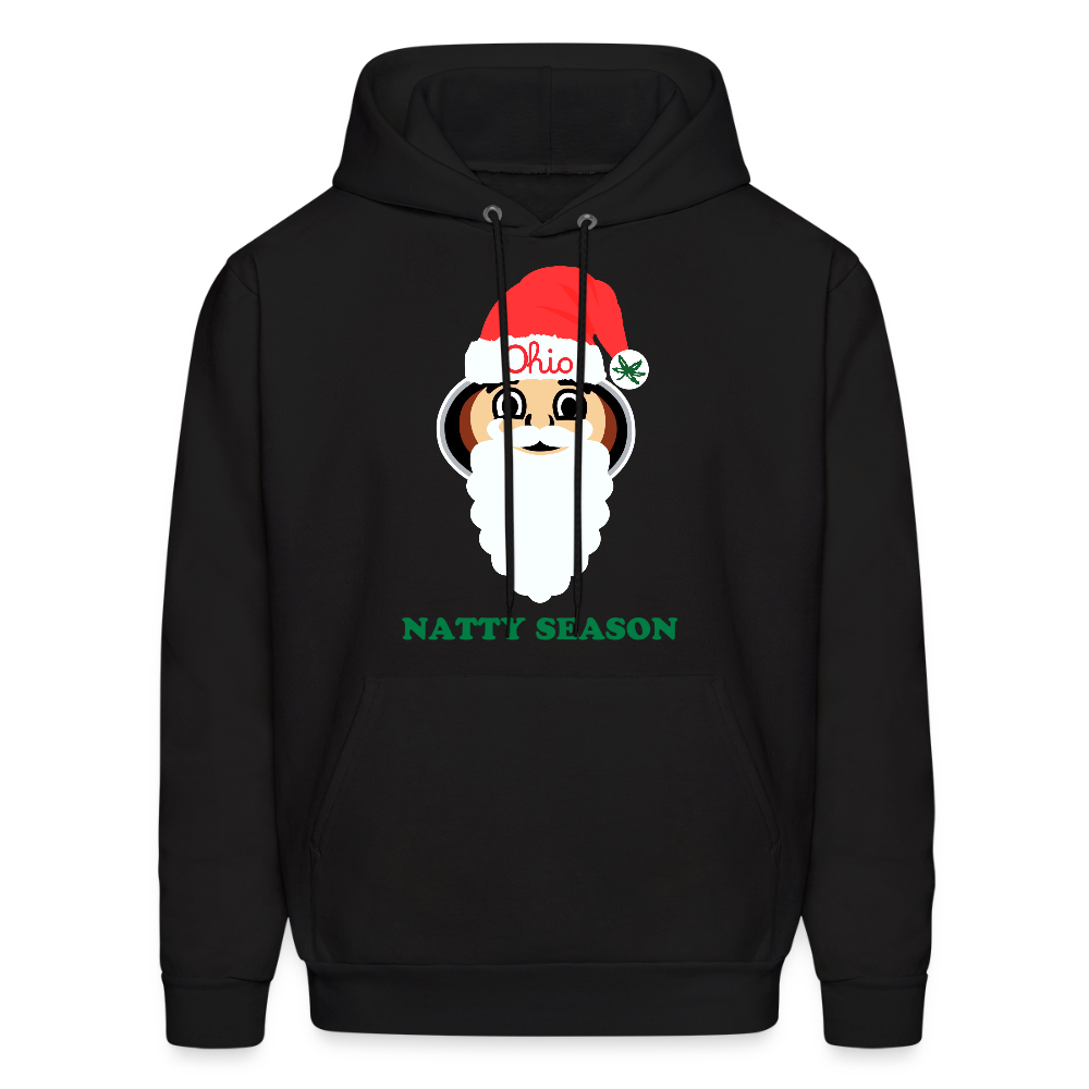 Ohio Santa Natty Season Men's Hoodie - black