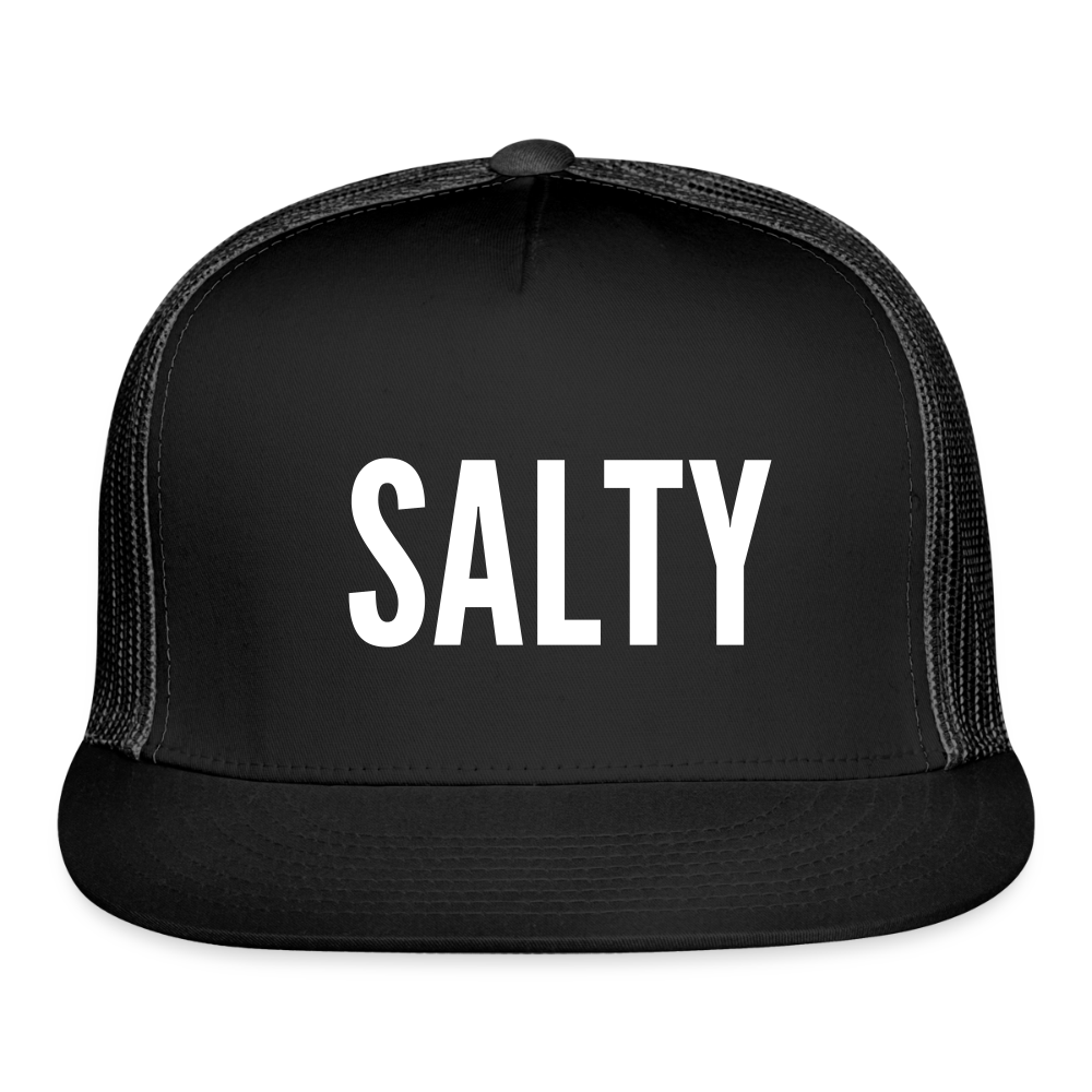 Salty Trucker Hat - black/black