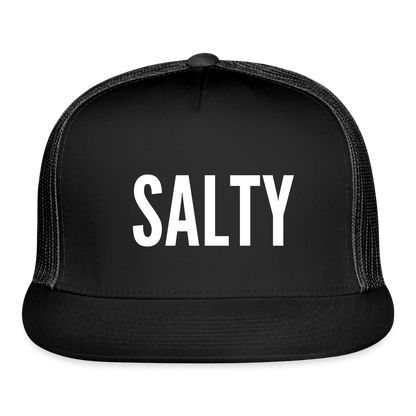 Salty Trucker Hat - black/black