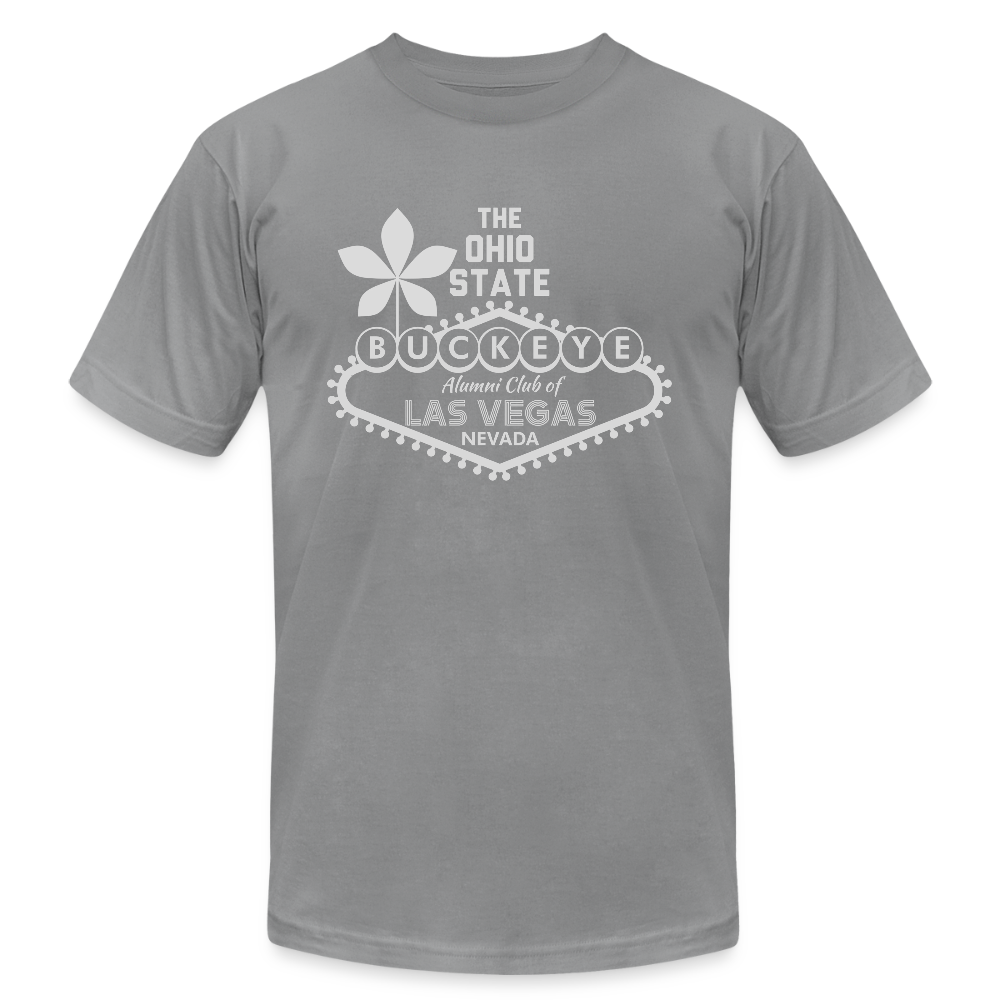 ALU BL Gray Unisex Jersey T-Shirt by Bella + Canvas - slate