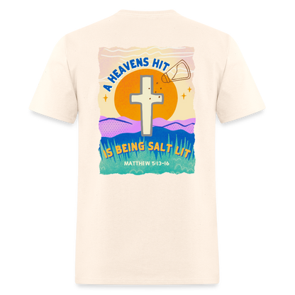 SALT LIT Crew Neck T-Shirt Unisex - natural