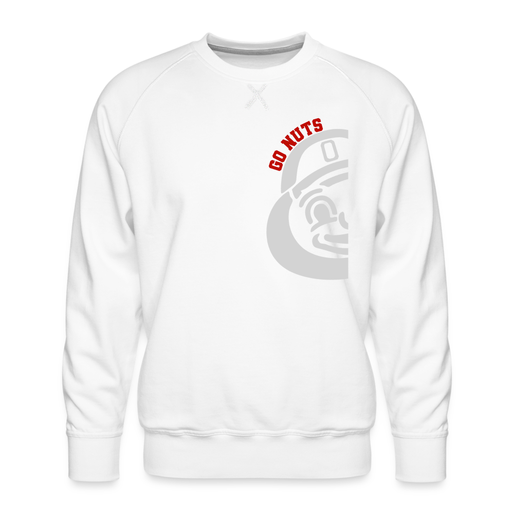 Go Nuts Brutus Men’s Premium Sweatshirt - white