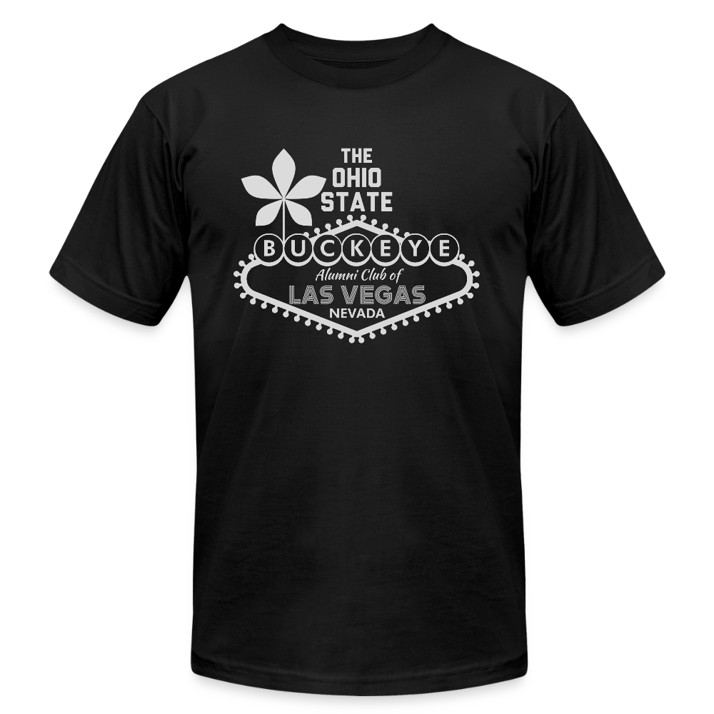 ALU BL Gray Unisex Jersey T-Shirt by Bella + Canvas - black