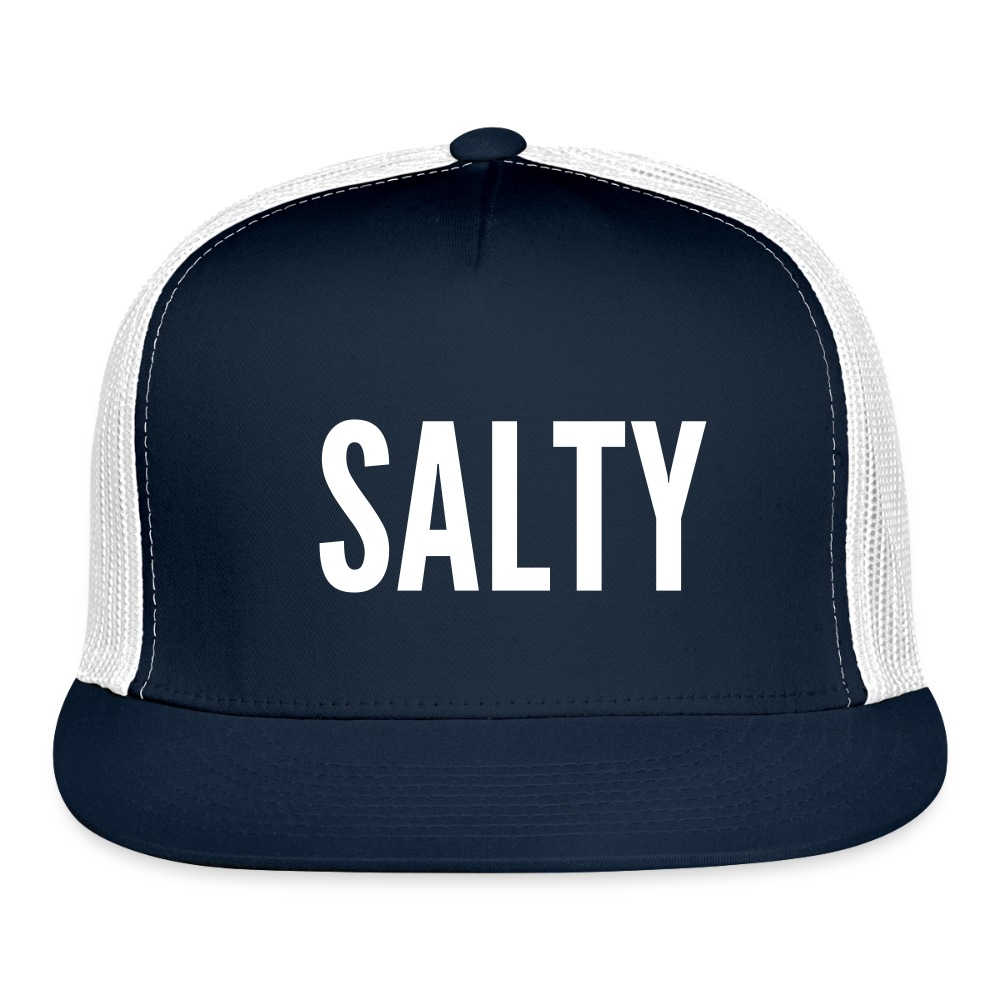 Salty Trucker Hat - navy/white