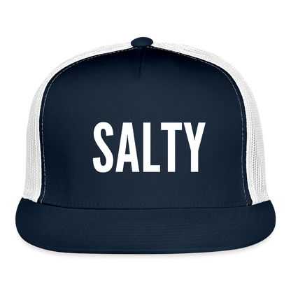 Salty Trucker Hat - navy/white