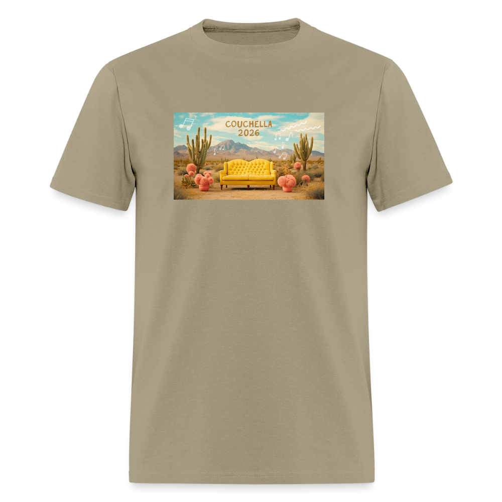 Couchella 2026 Unisex T-Shirt - khaki
