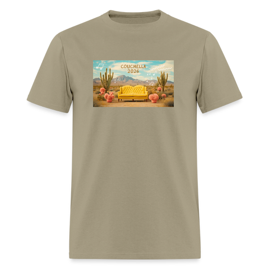 Couchella 2026 Unisex T-Shirt - khaki