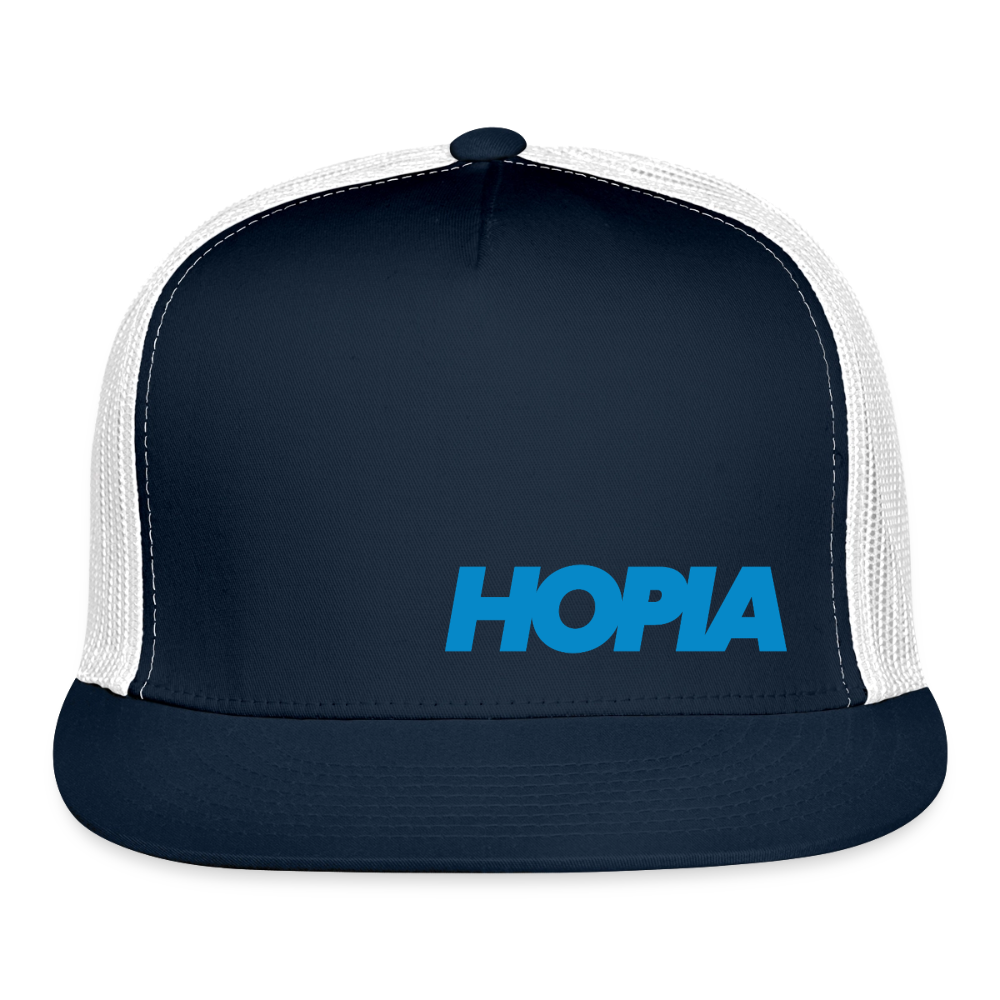 HOPIA Trucker Hat - navy/white