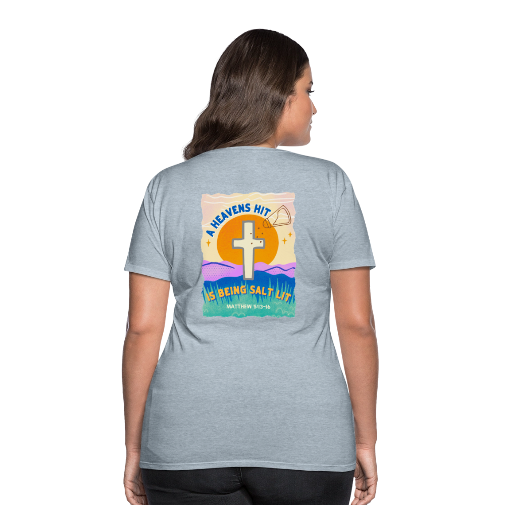SALTLIT Scoop Neck - heather ice blue