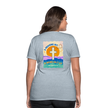 SALTLIT Scoop Neck - heather ice blue
