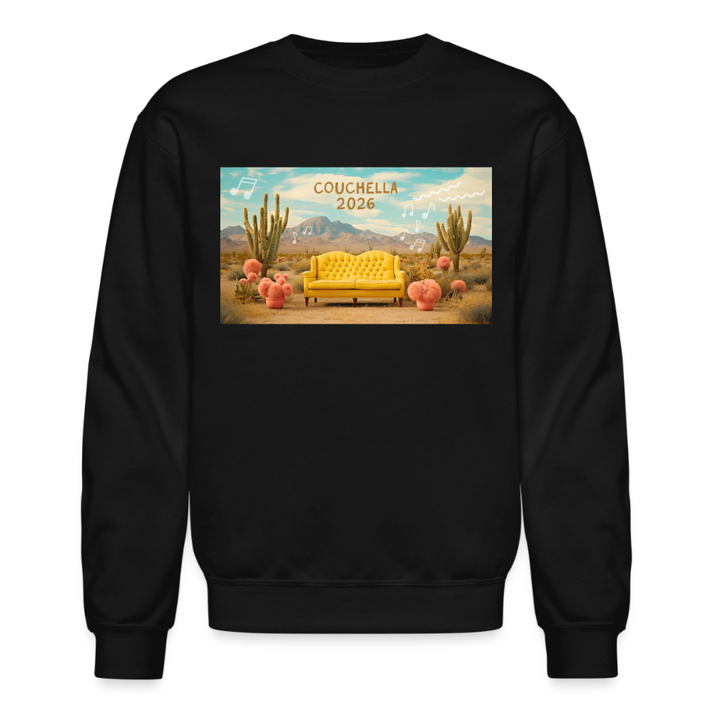 Couchella 2026 Crewneck Sweatshirt - black