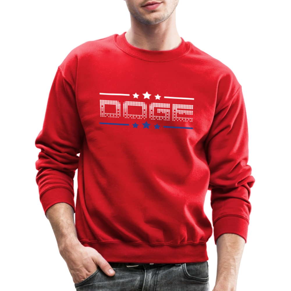 DOGE Stars Crewneck Sweatshirt - red