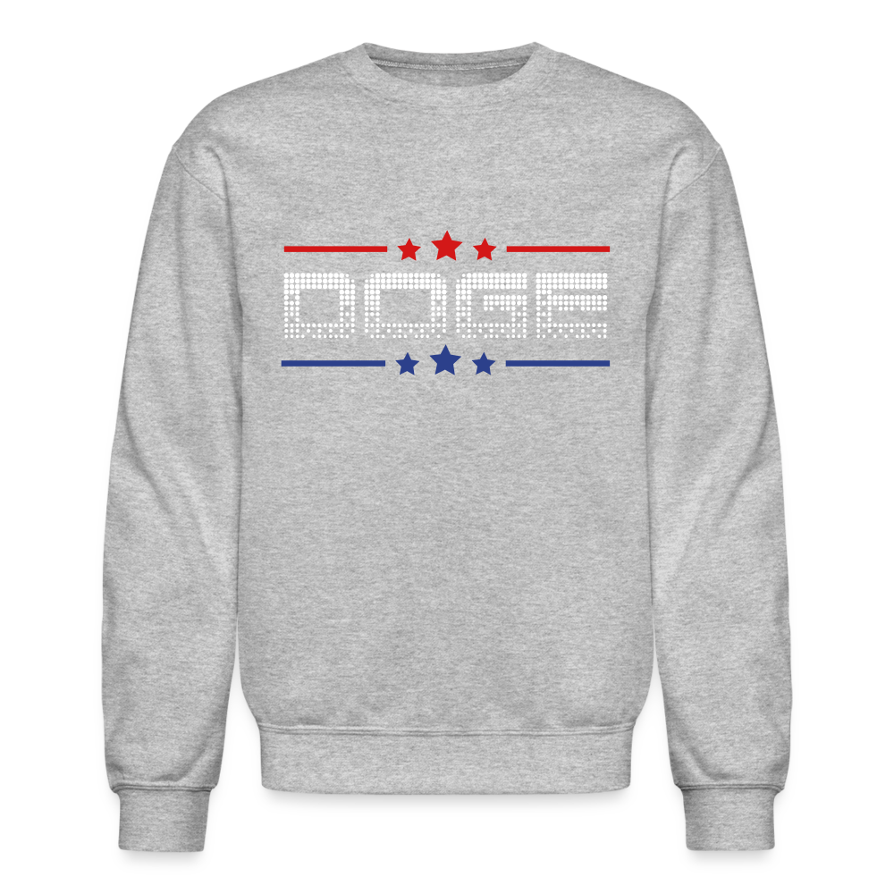 DOGE Stars Crewneck Sweatshirt - heather gray