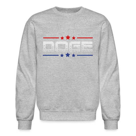 DOGE Stars Crewneck Sweatshirt - heather gray