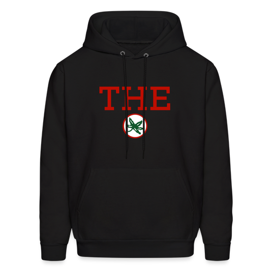 THE with Buckeye Leaf Men's Hoodie - black