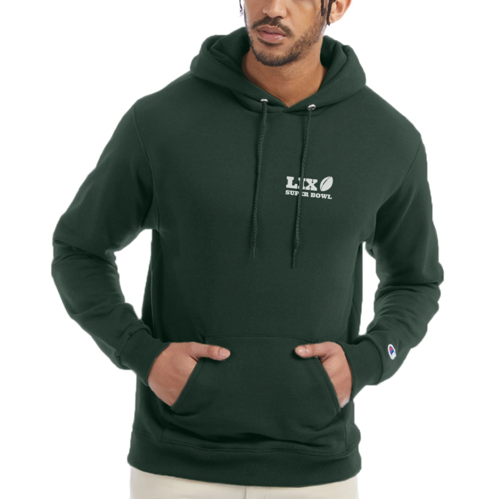 Fly Eagles Fly Champion Unisex Powerblend Hoodie - Dark Green