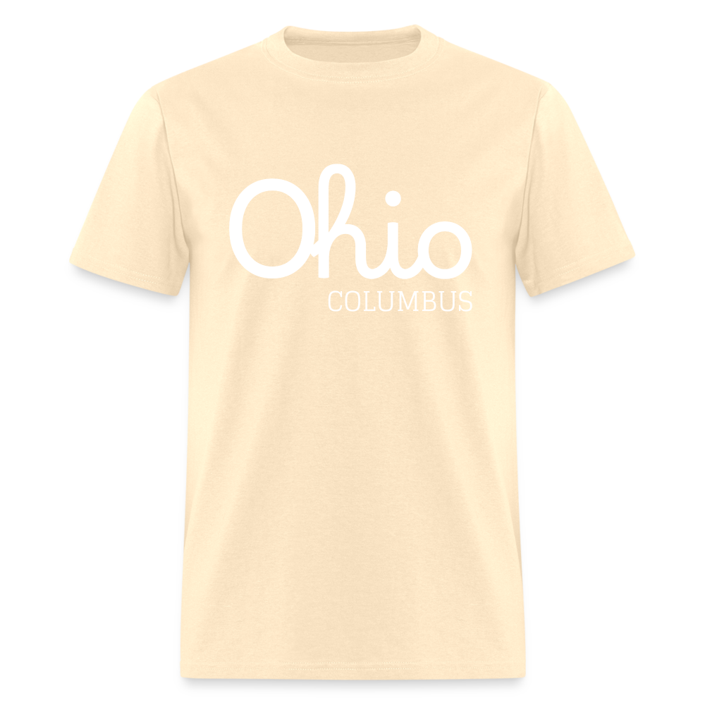 Columbus Script Ohio Unisex Classic T-Shirt - natural