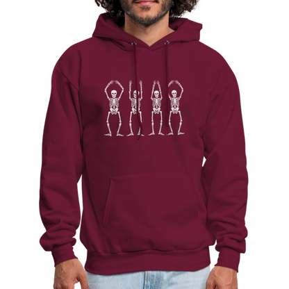 OHIO Skeletons Men's Hoodie - burgundy