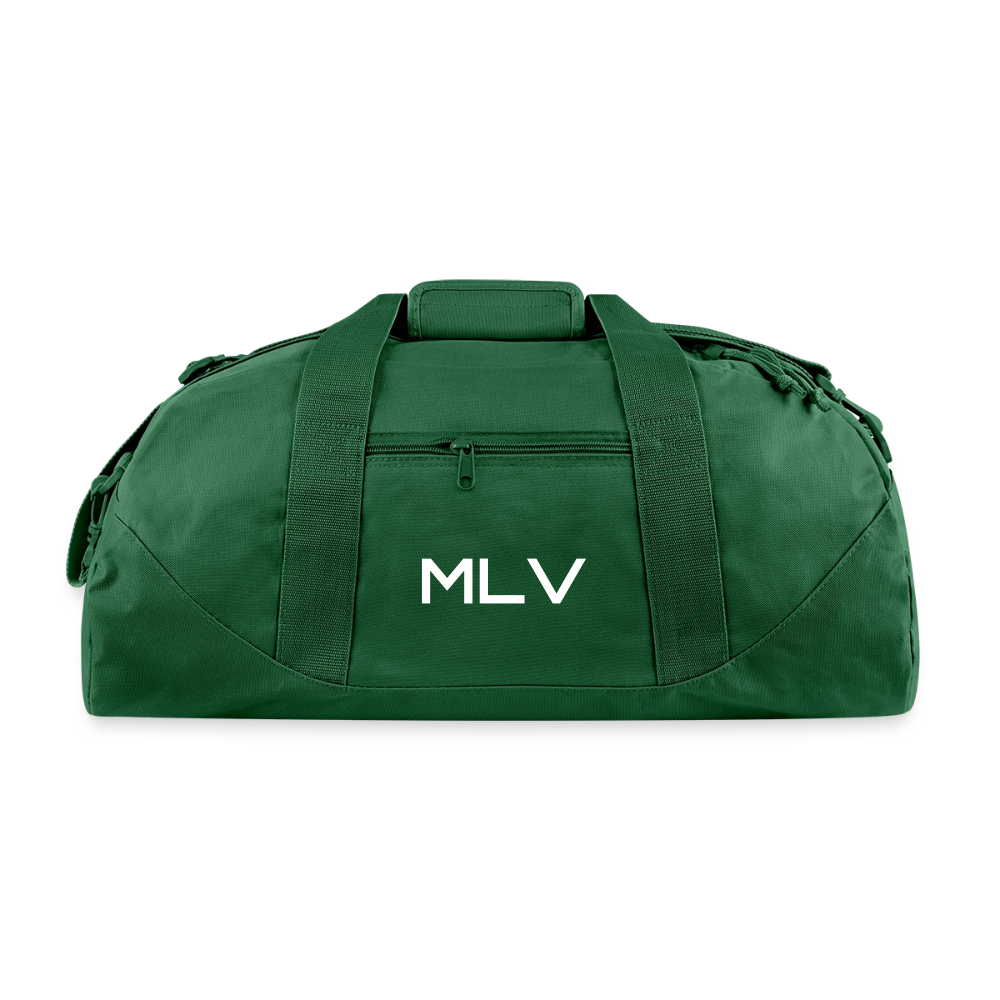 Monogrammed Large Canvas Deluxe Tote - forest green