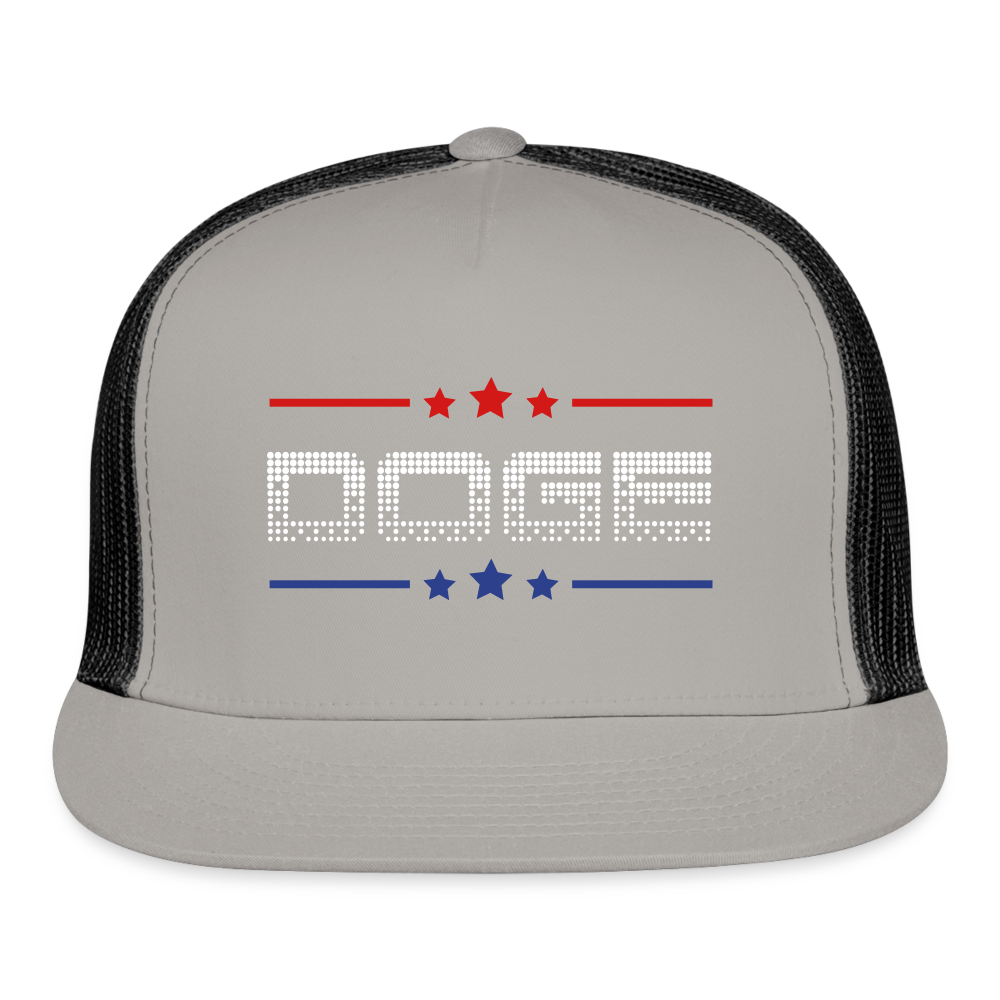 DOGE Stars Trucker Hat - gray/black