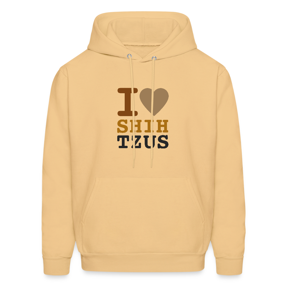 I <3 Shih Tzus Unisex Hoodie - light gold 