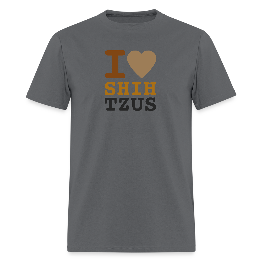 I <3 Shih Tzus Unisex T-Shirt - charcoal