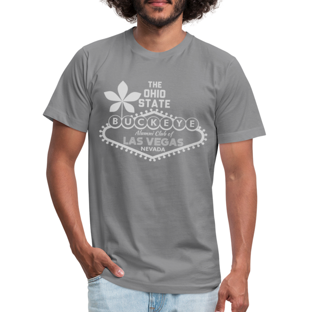 ALU BL Gray Unisex Jersey T-Shirt by Bella + Canvas - slate