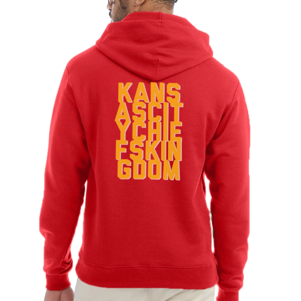 KC Chiefs Kingdom Super Bowl Champion Unisex Powerblend Hoodie - Scarlet