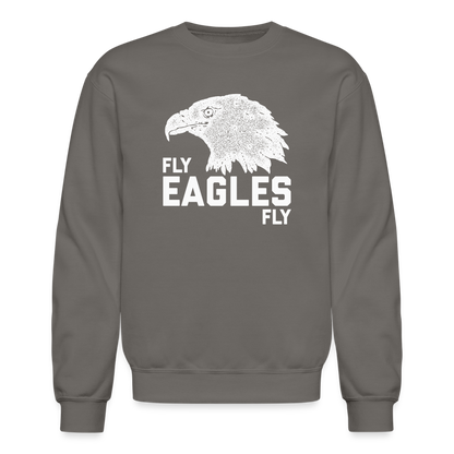 Fly Eagles Fly Crewneck Sweatshirt - asphalt gray