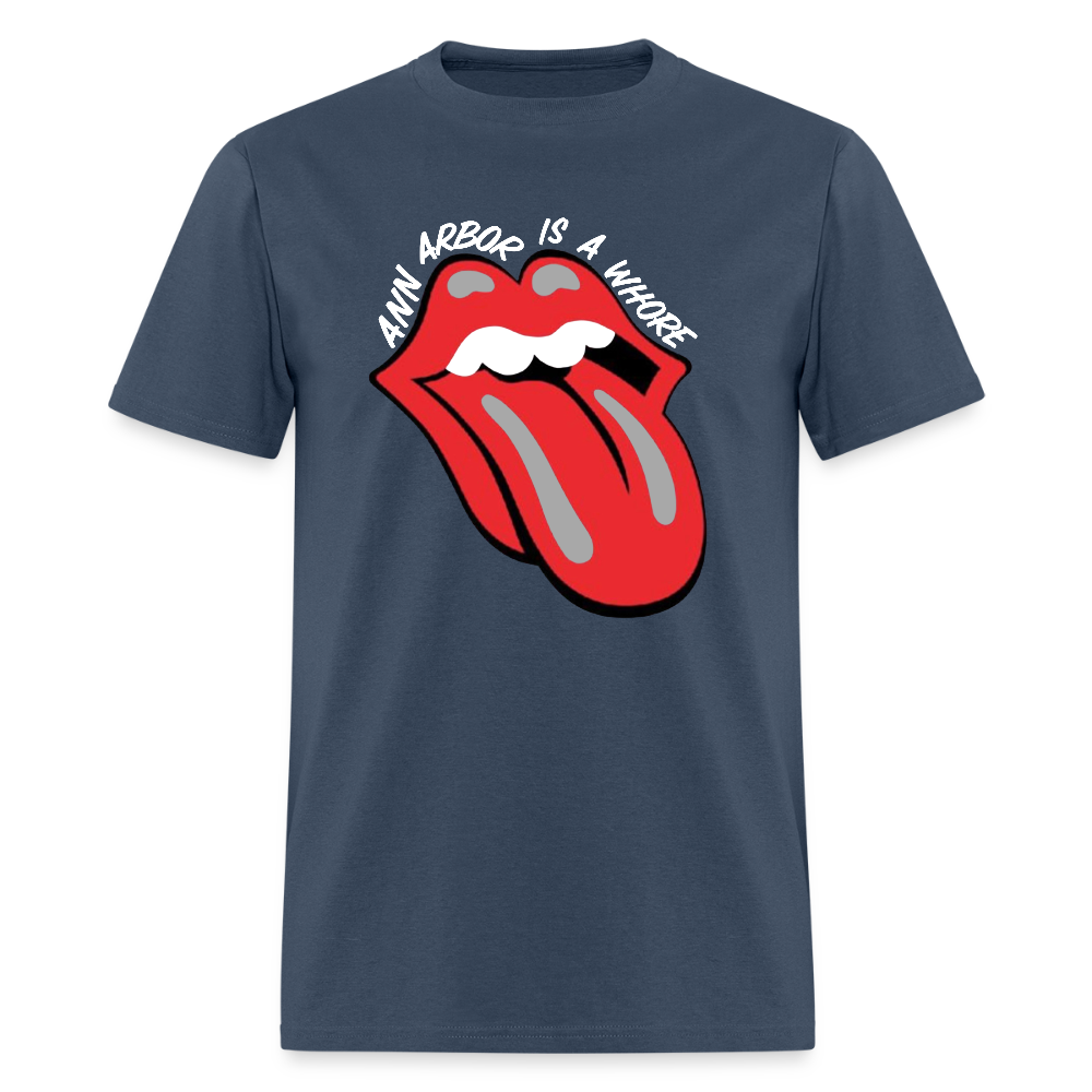 Ann Arbor was aWhore Unisex T-Shirt -  blue dusk