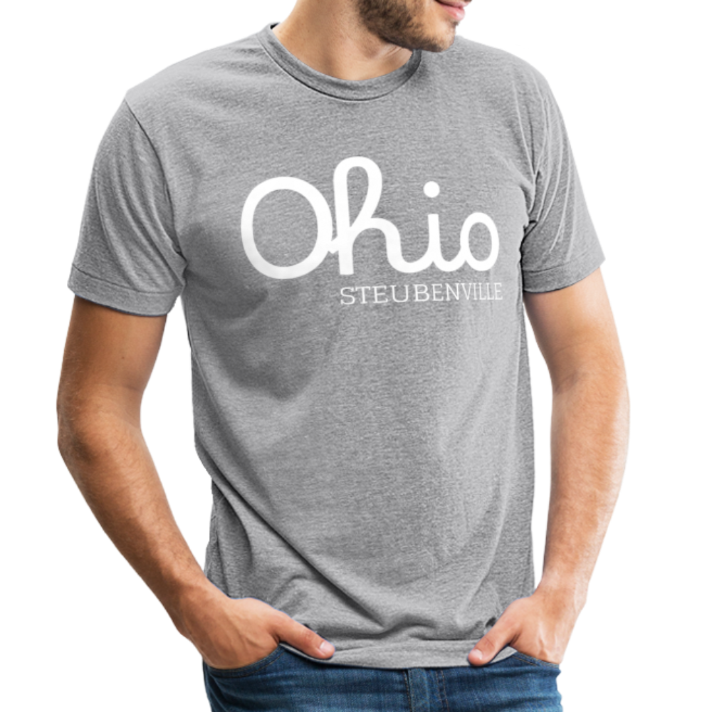 Steubenville Ohio Unisex Jersey T-Shirt by Bella + Canvas - heather grey