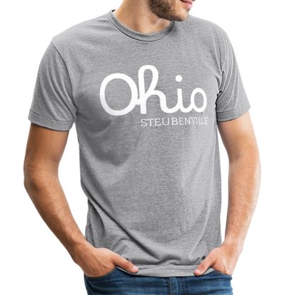 Steubenville Ohio Unisex Jersey T-Shirt by Bella + Canvas - heather grey