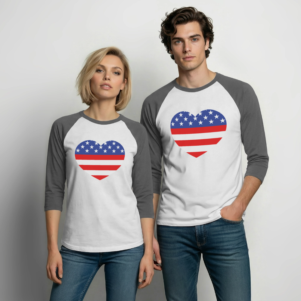 Baseball T-Shirt - white/charcoal
