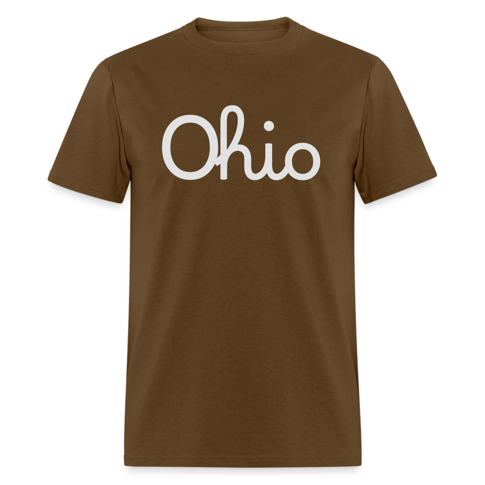 Script Ohio Unisex Classic T-Shirt - brown