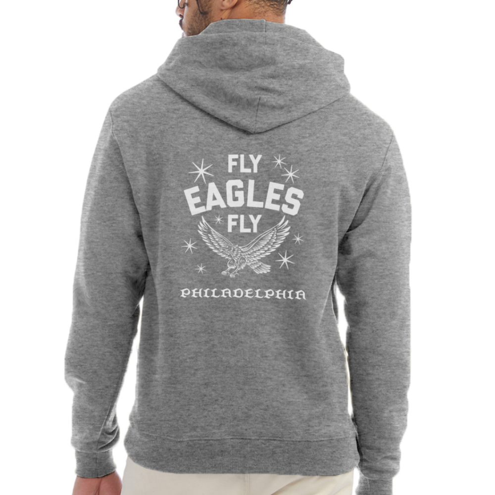 Fly Eagles Fly Champion Unisex Powerblend Hoodie - heather gray