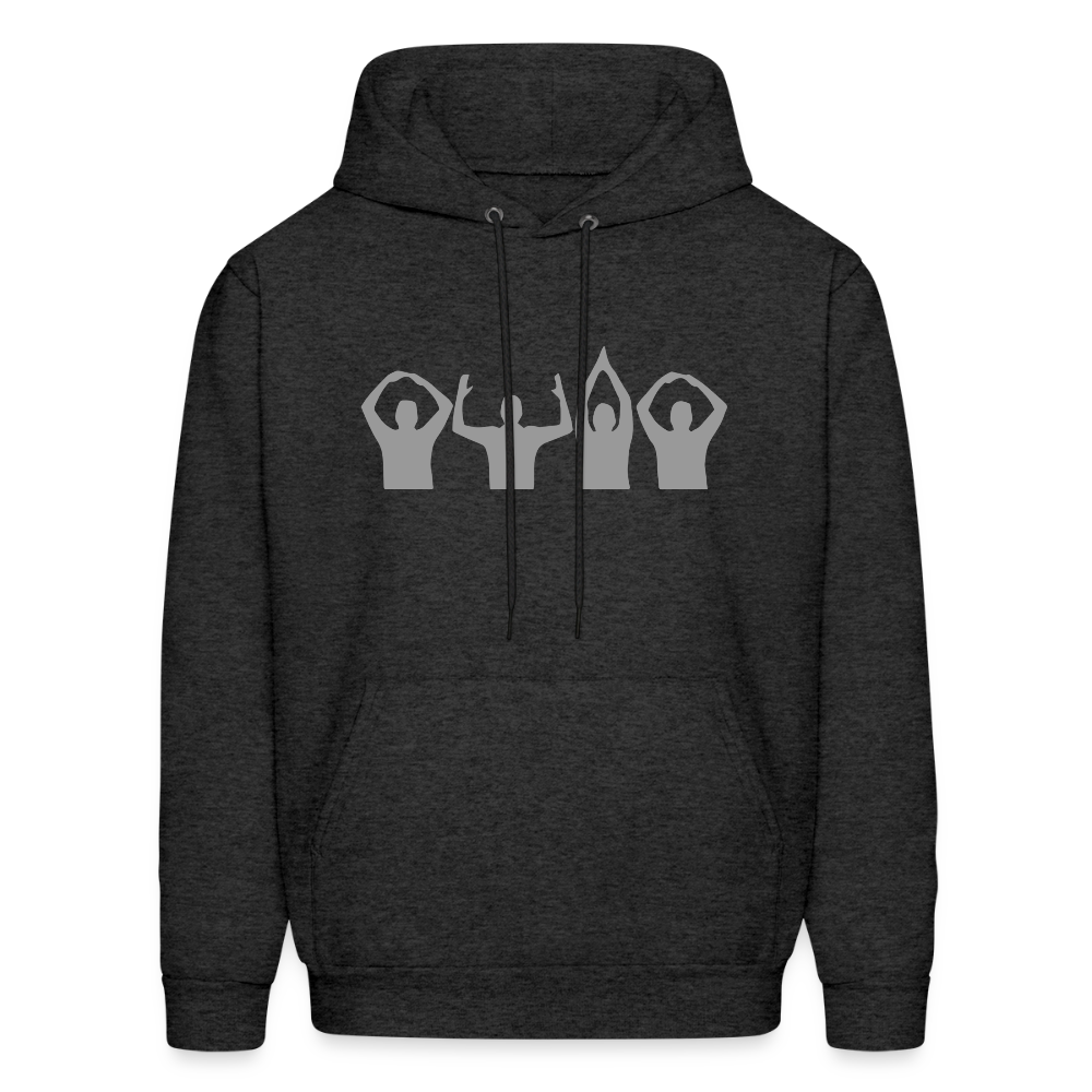 O-H-I-O Silhouette Men's Hoodie - charcoal grey