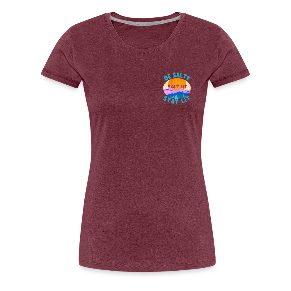 SALTLIT Scoop Neck - heather burgundy