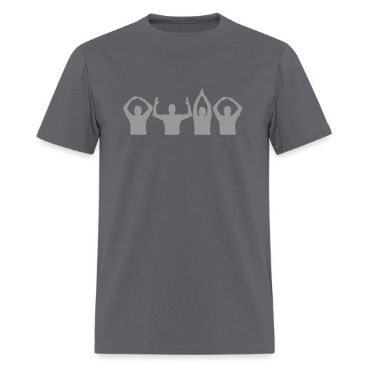 O-H-I-O Silhouette Men's T-Shirt | GILDAN 5000 - charcoal