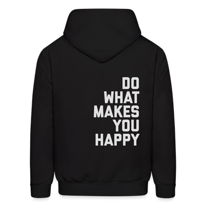 Do What Makes You Happy Men's Hoodie - black