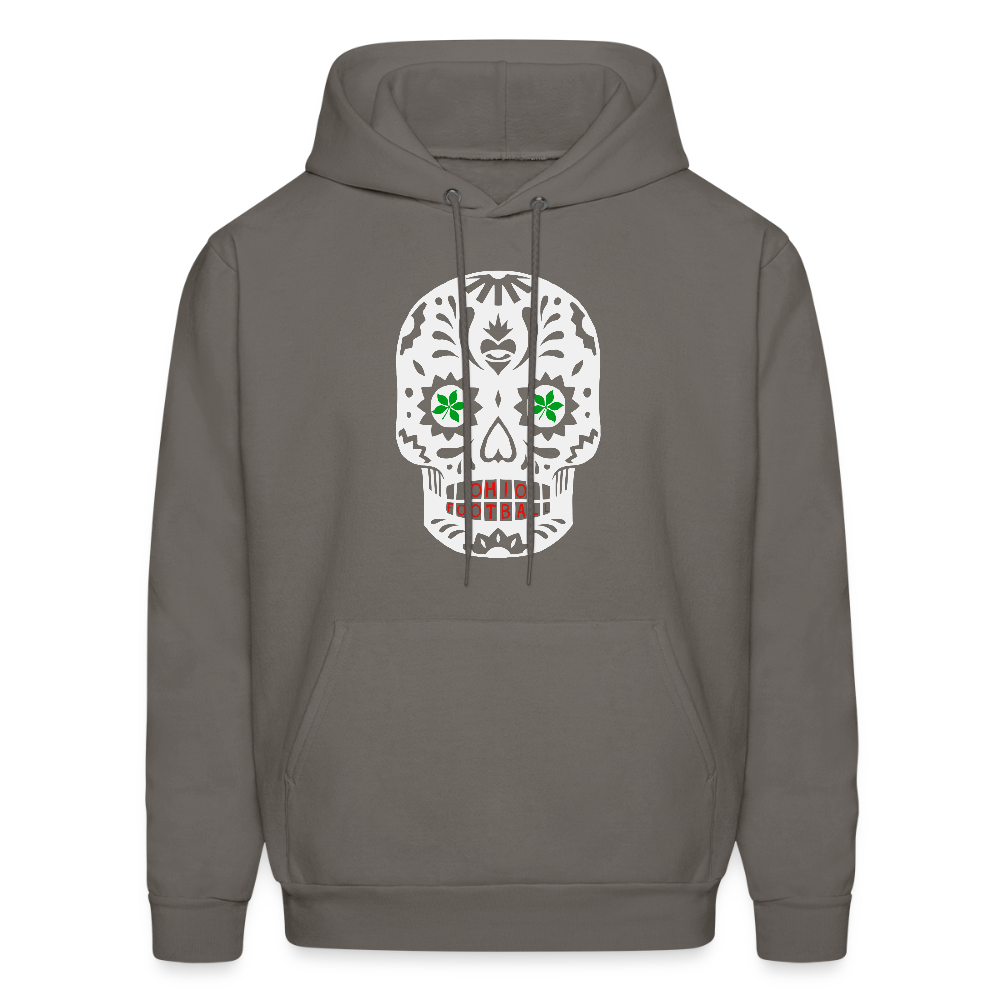 Sugar Skulls Ohio Football Men's Hoodie - asphalt gray