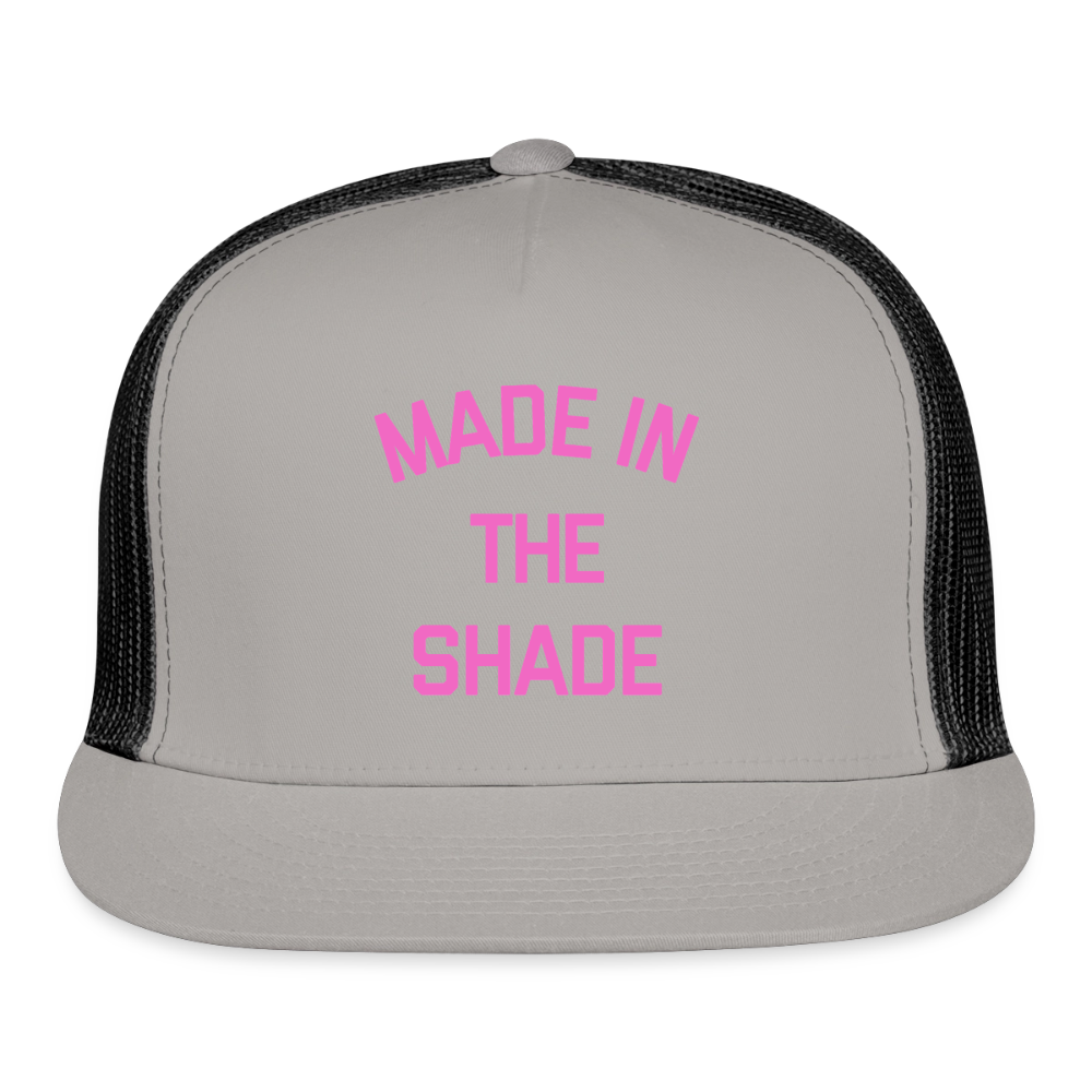 Made in the Shade Trucker Hat - gray/black