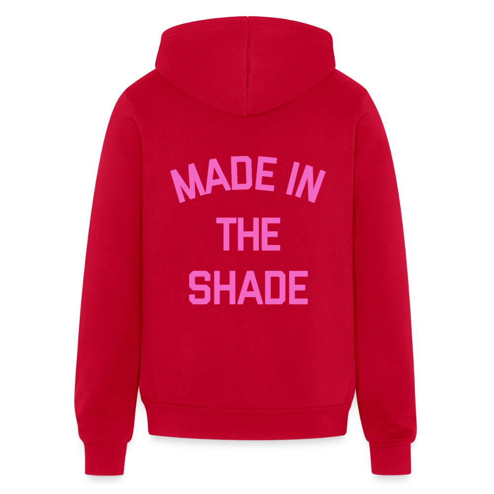 Made in the Shade Unisex Full Zip Hoodie - red