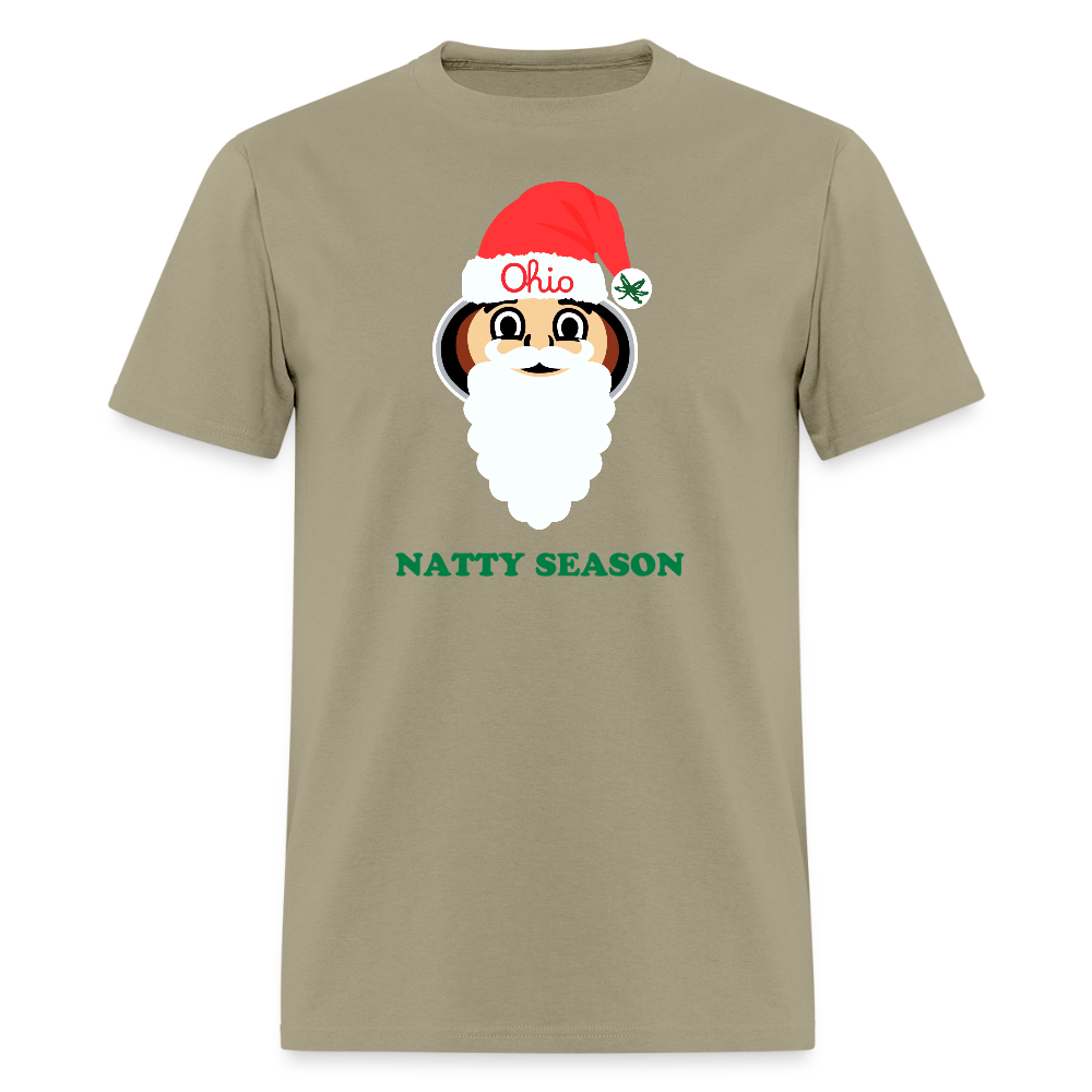 Ohio Santa Natty Season Unisex T-Shirt - khaki