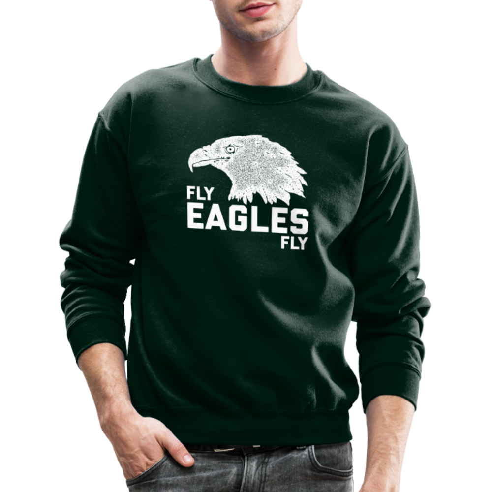 Fly Eagles Fly Crewneck Sweatshirt - forest green